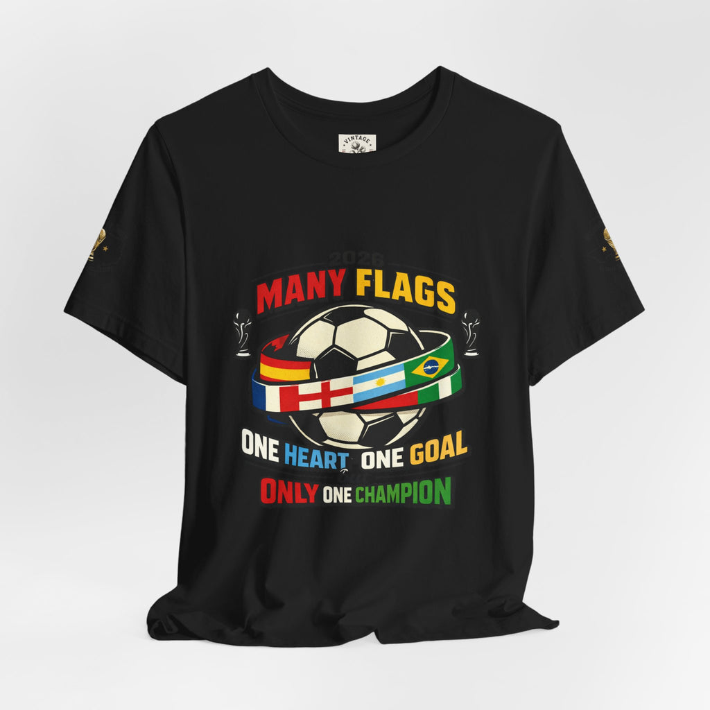Many Flags Soccer Tee | Country Pride, Retro Championship Season