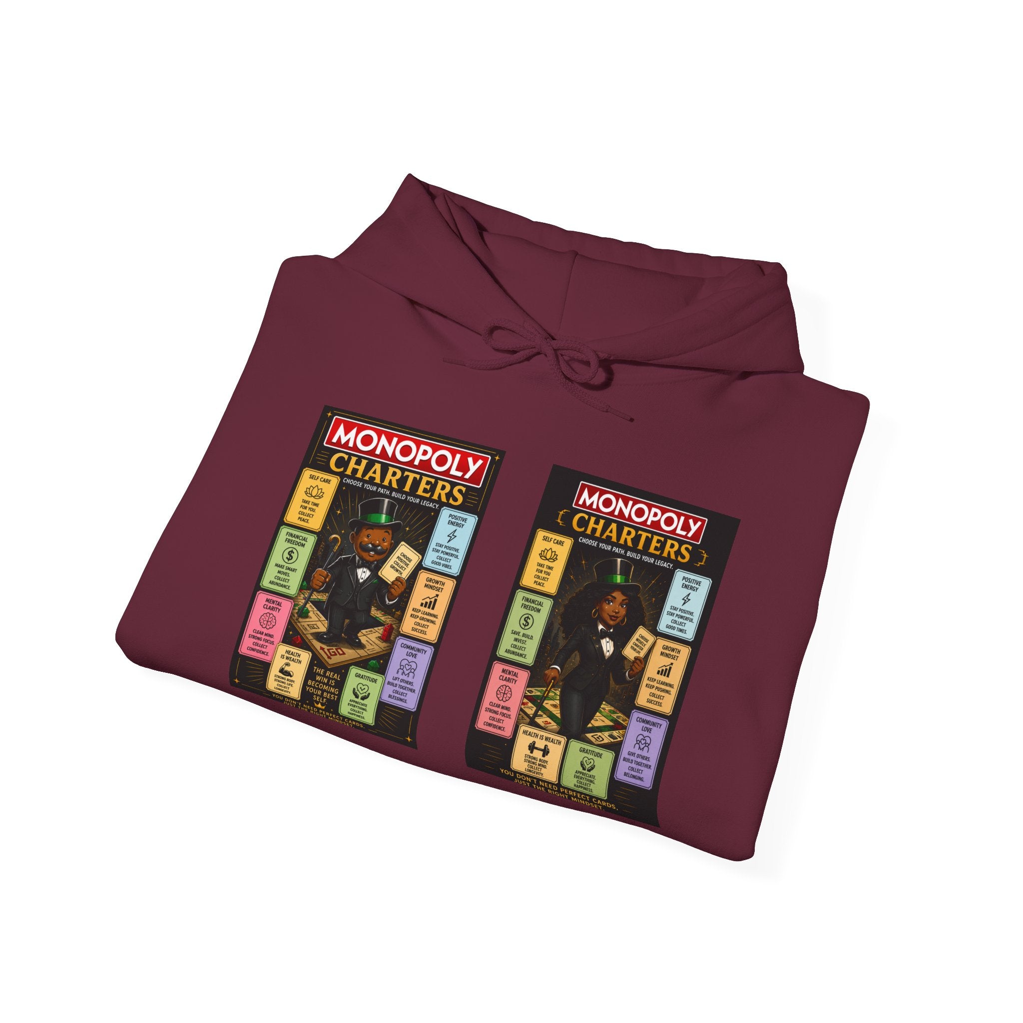 Monopoly Charters Hoodie — 'Green! is the only color that counts' Graphic Pullover