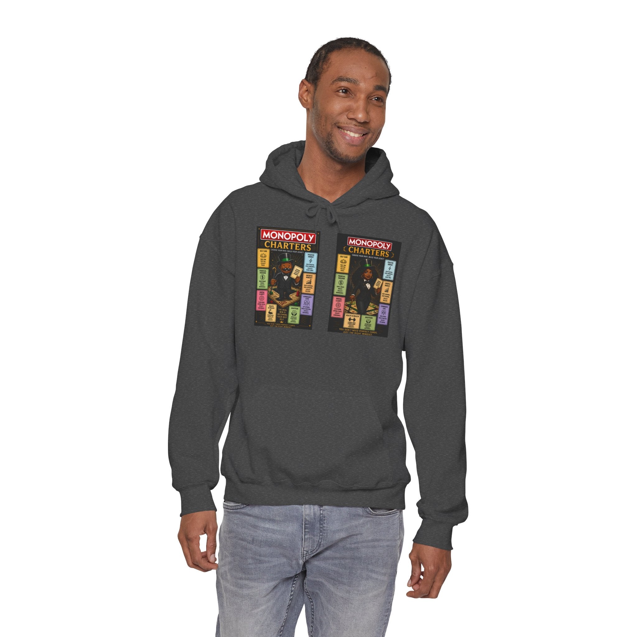 Monopoly Charters Hoodie — 'Green! is the only color that counts' Graphic Pullover