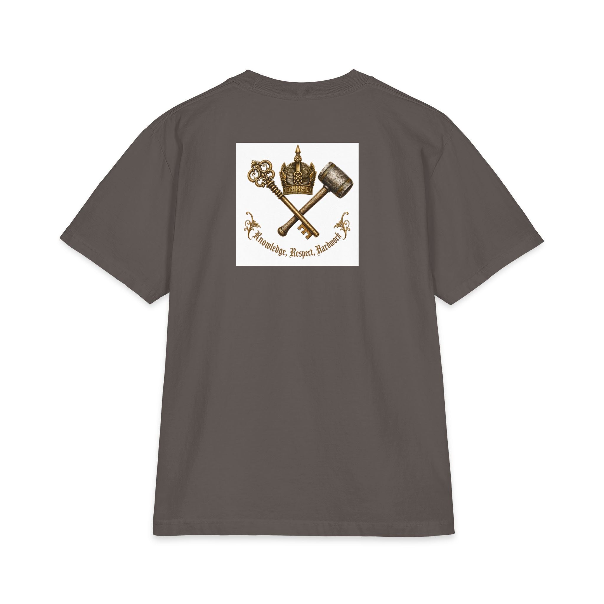 "HERO Collection" Graphic T-Shirt — Inspirational Quote & Crest Design
