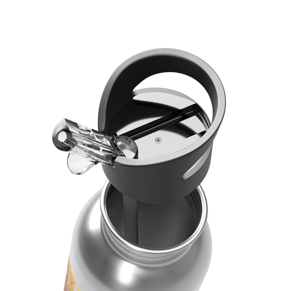 "Mother of GOD"   Stainless Steel Water Bottle – 20oz Straw Bottle (Black Madonna Design)