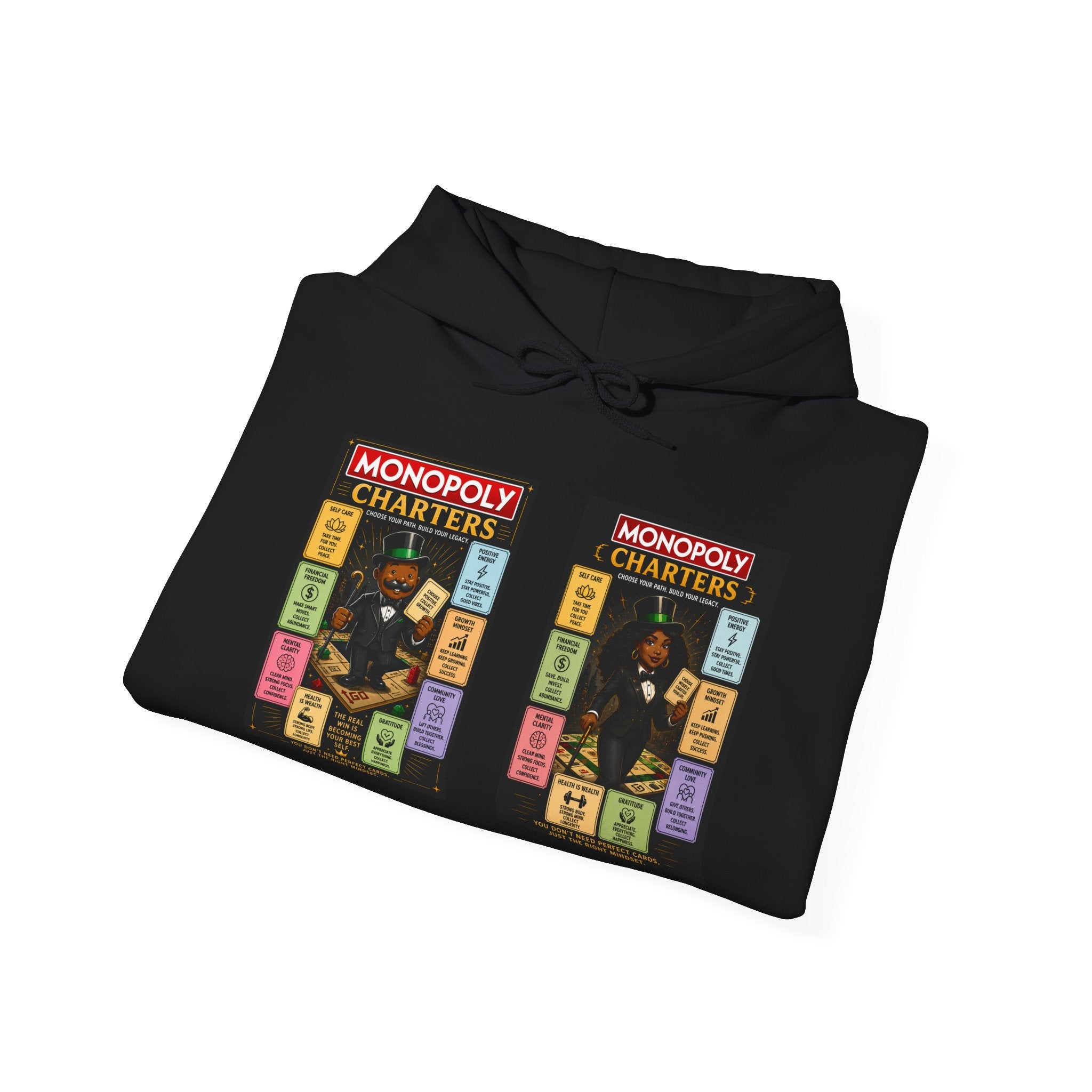 Monopoly Charters Hoodie — 'Green! is the only color that counts' Graphic Pullover