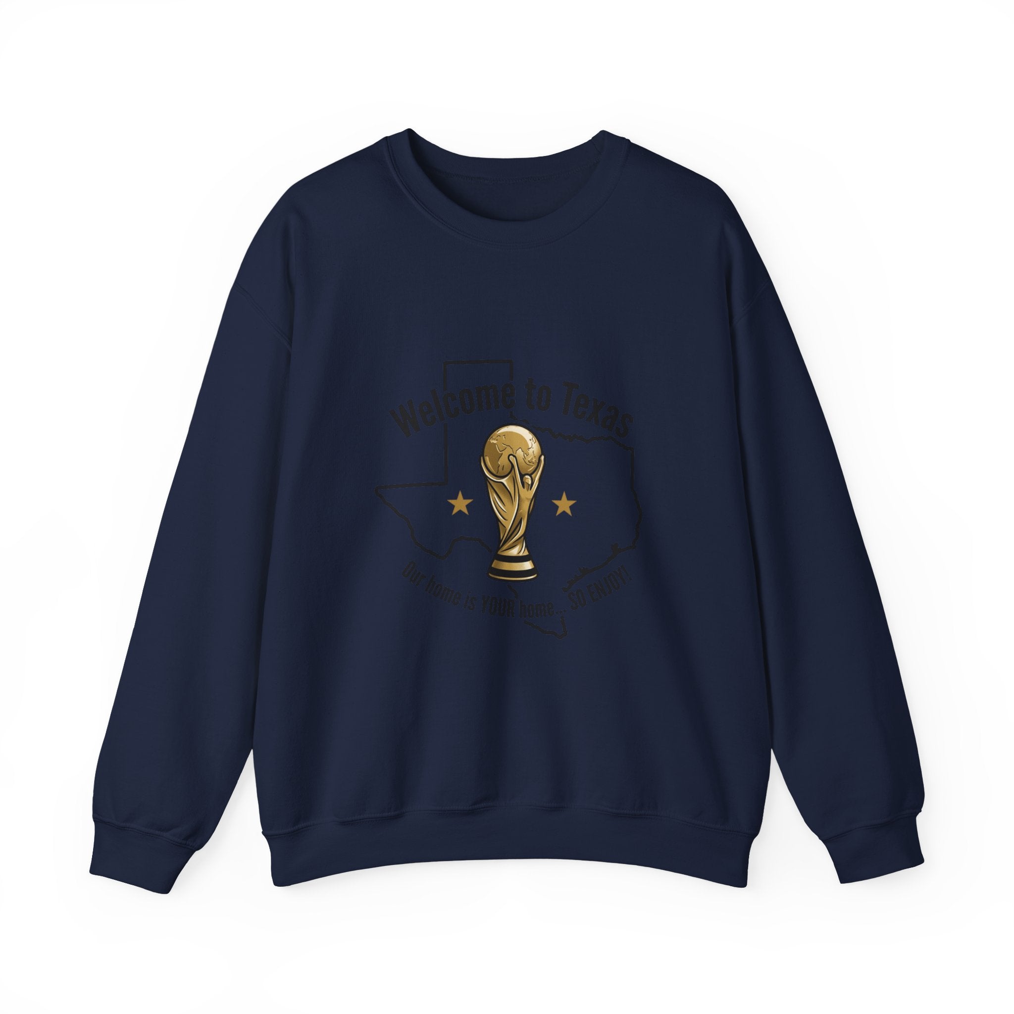 Texas Soccer Welcome Crewneck Sweatshirt | country pride, retro soccer