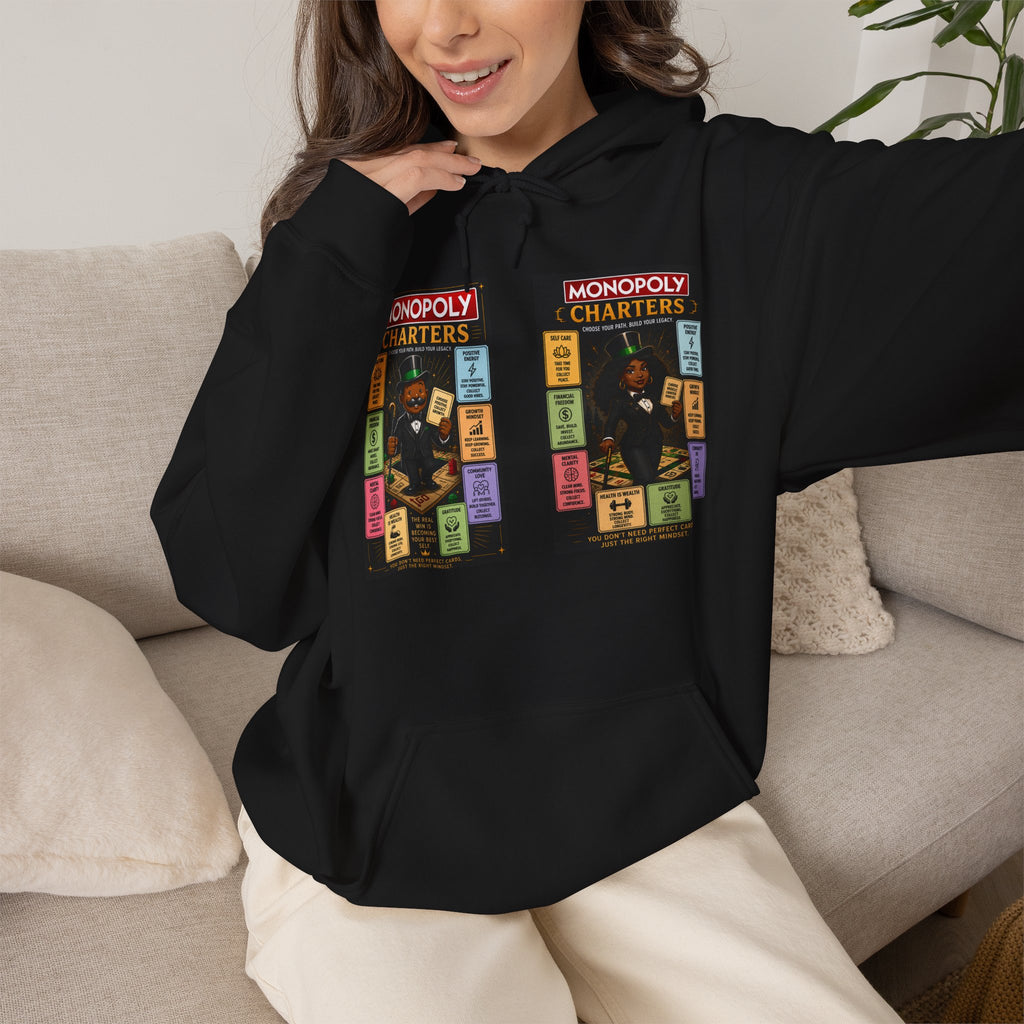 Monopoly Charters Hoodie — 'Green! is the only color that counts' Graphic Pullover