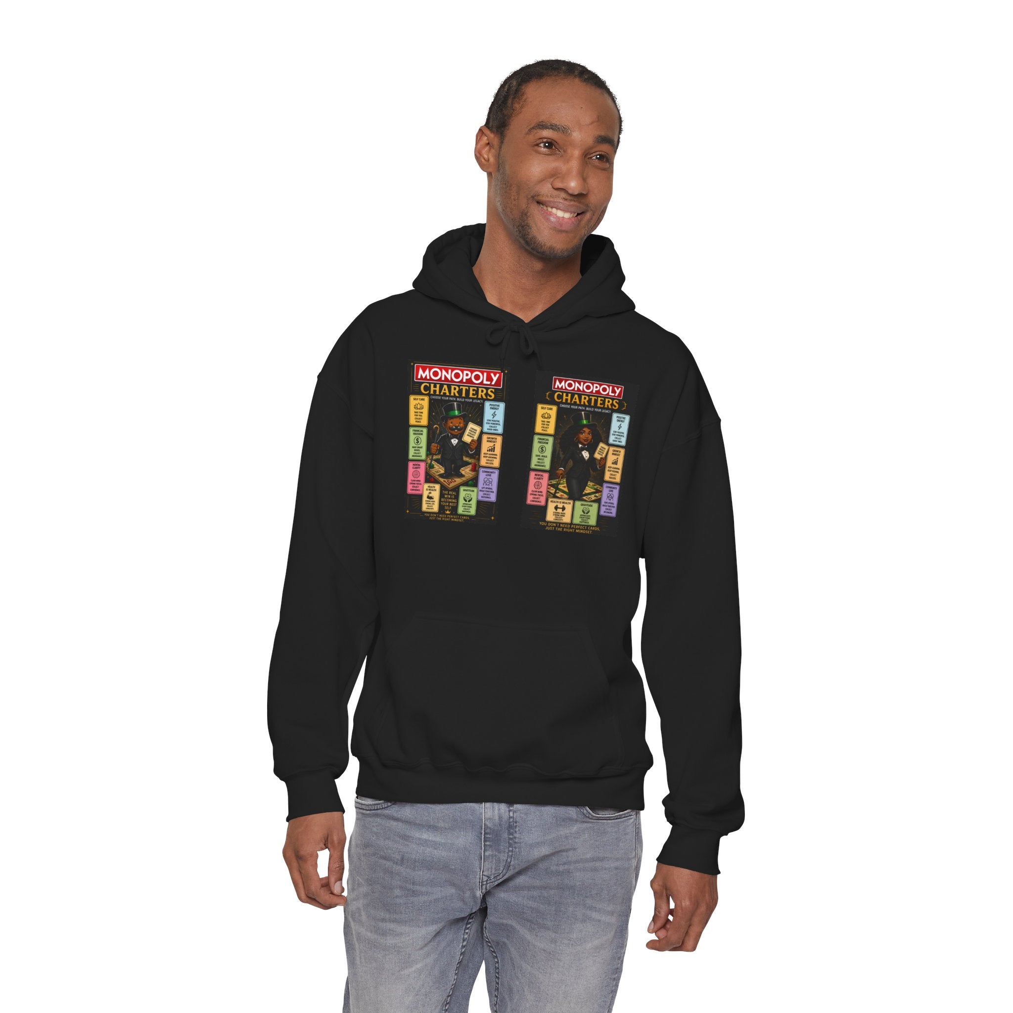 Monopoly Charters Hoodie — 'Green! is the only color that counts' Graphic Pullover