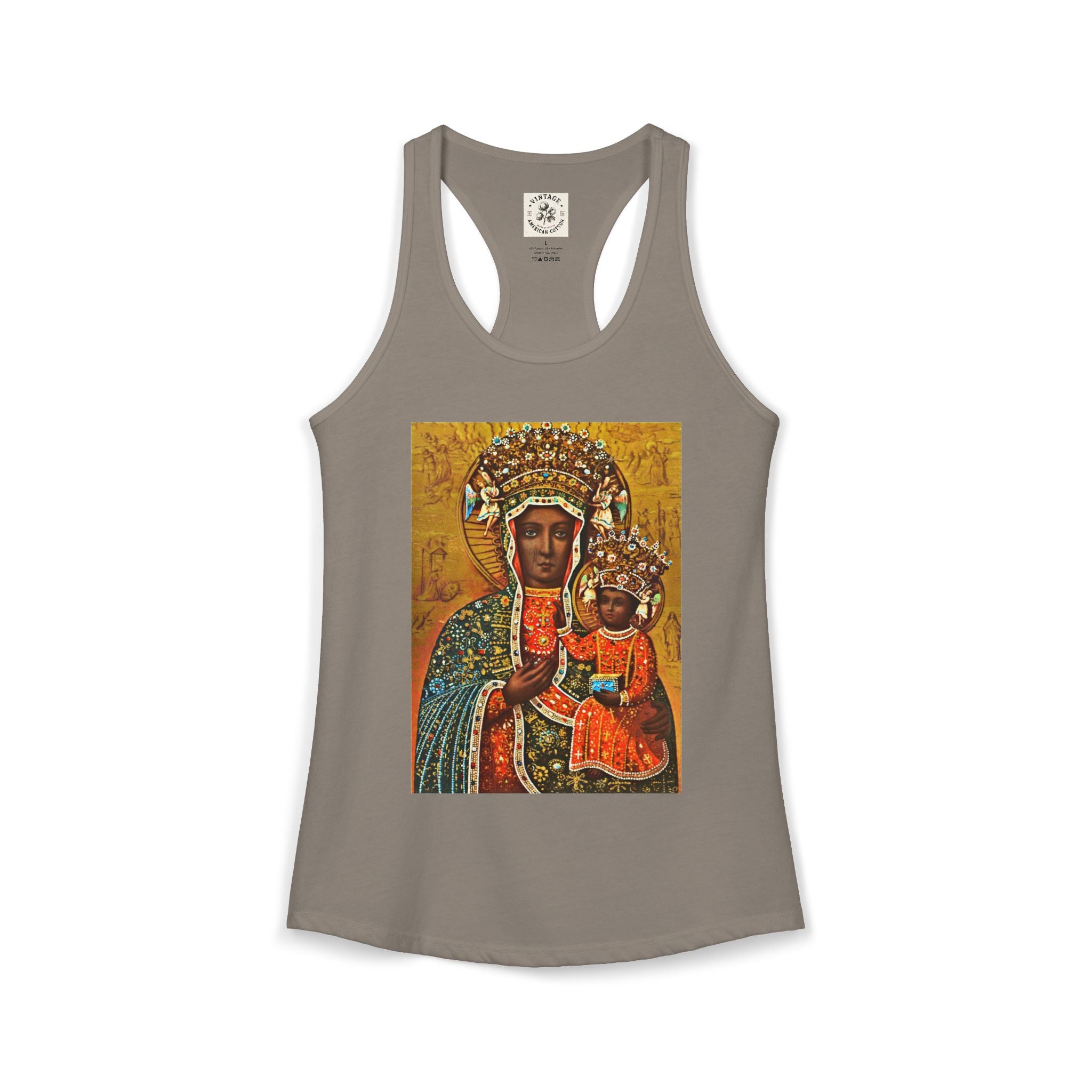 Women's Ideal Racerback Tank "Breathe Goddess"